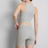 Pantalones cortos deportivos acanalados sin costuras