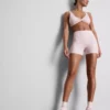 Pantalones cortos deportivos de cuadros vichy de cintura alta