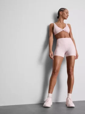 Pantalones cortos deportivos de cuadros vichy de cintura alta