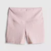 Pantalones cortos deportivos de cuadros vichy de cintura alta