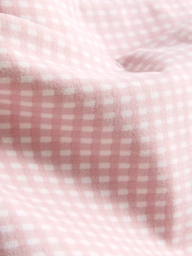 Pantalones cortos deportivos de cuadros vichy de cintura alta