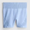 Pantalones cortos deportivos sin costuras con efecto fruncido