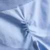 Pantalones cortos deportivos sin costuras con efecto fruncido