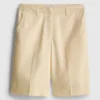 Pantalones cortos entallados de mezcla de algodón