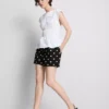 Pantalones cortos estampados de cintura alta