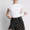 Pantalones cortos estampados de cintura alta