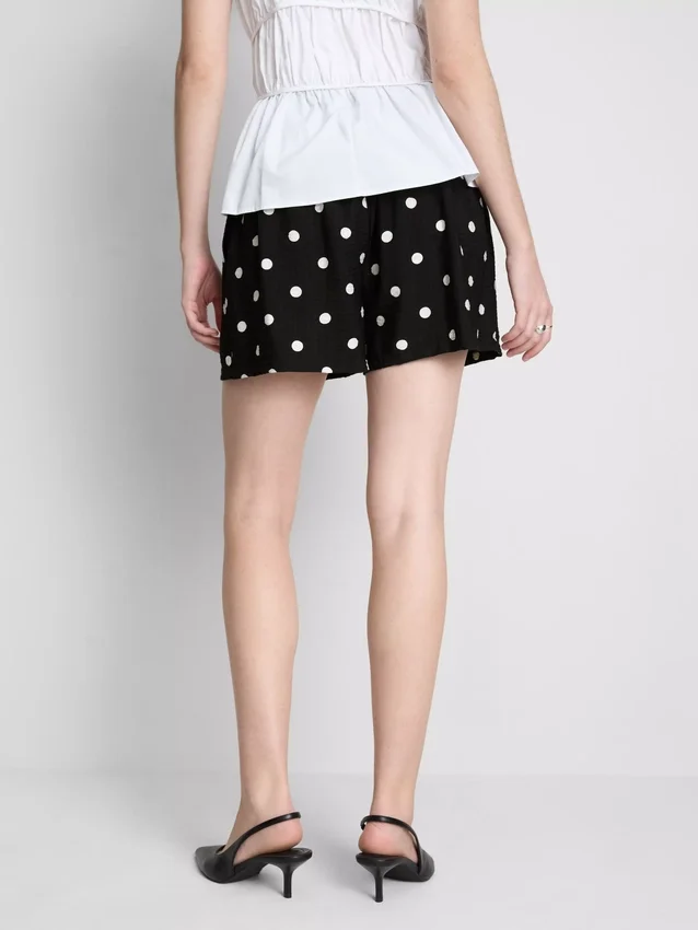 Pantalones cortos estampados de cintura alta