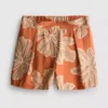 Pantalones cortos estampados de cintura alta