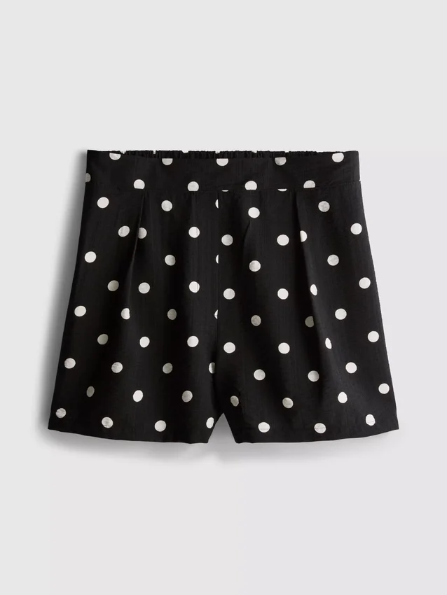 Pantalones cortos estampados de cintura alta