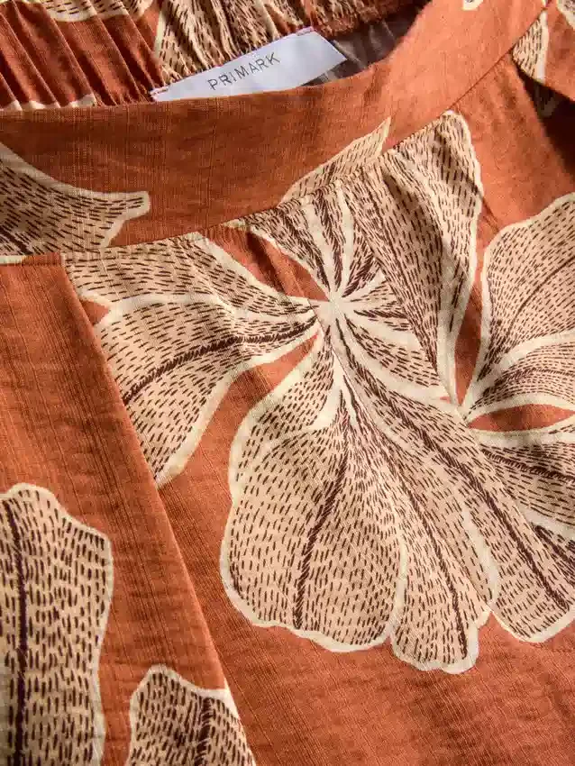 Pantalones cortos estampados de cintura alta