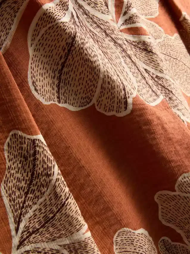 Pantalones cortos estampados de cintura alta