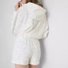 Pantalones cortos florales holgados con alto contenido de algodón