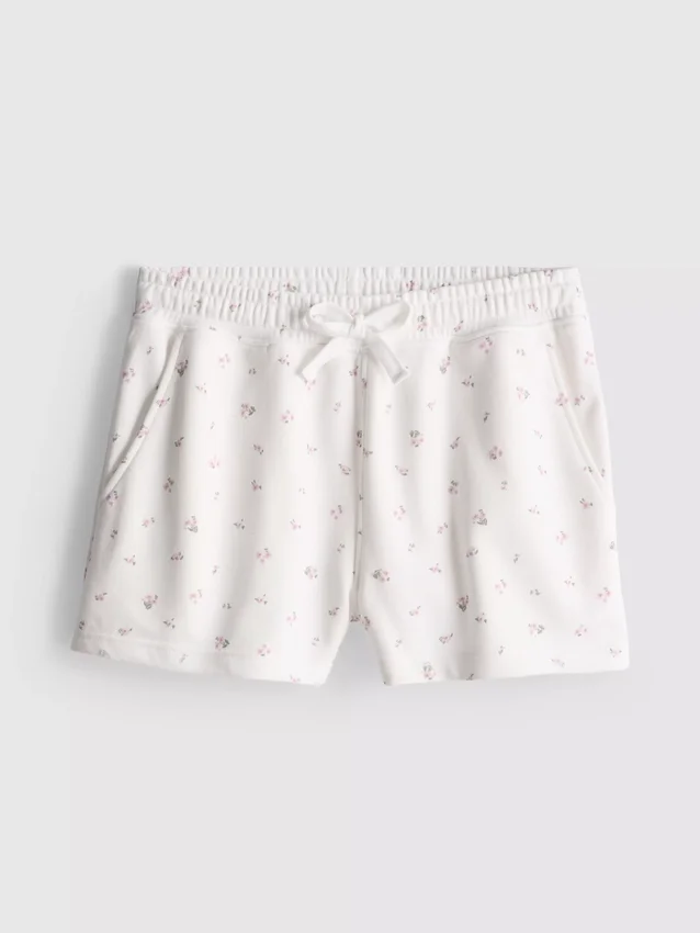 Pantalones cortos florales holgados con alto contenido de algodón