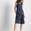 Pantalones cortos holgados con textura