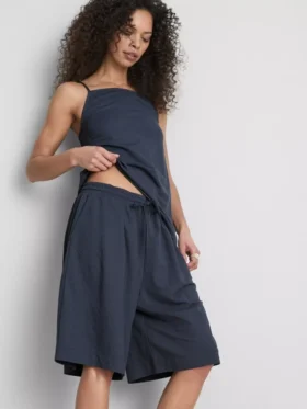 Pantalones cortos holgados con textura