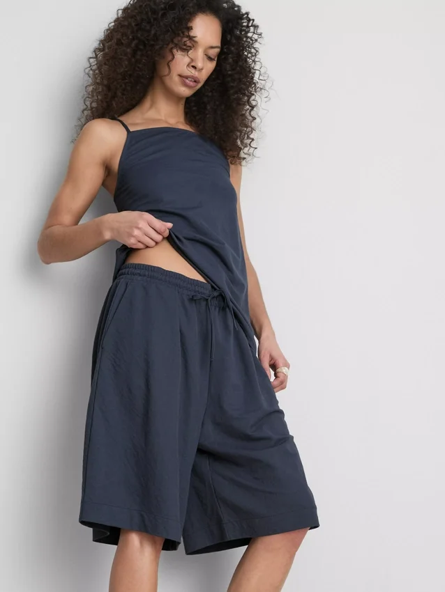 Pantalones cortos holgados con textura