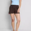 Pantalones cortos holgados de algodón con cordón