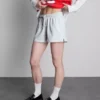 Pantalones cortos holgados de algodón con cordón