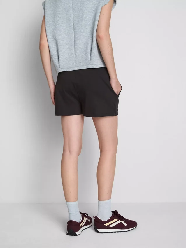 Pantalones cortos holgados de algodón con cordón