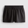 Pantalones cortos holgados de algodón con cordón