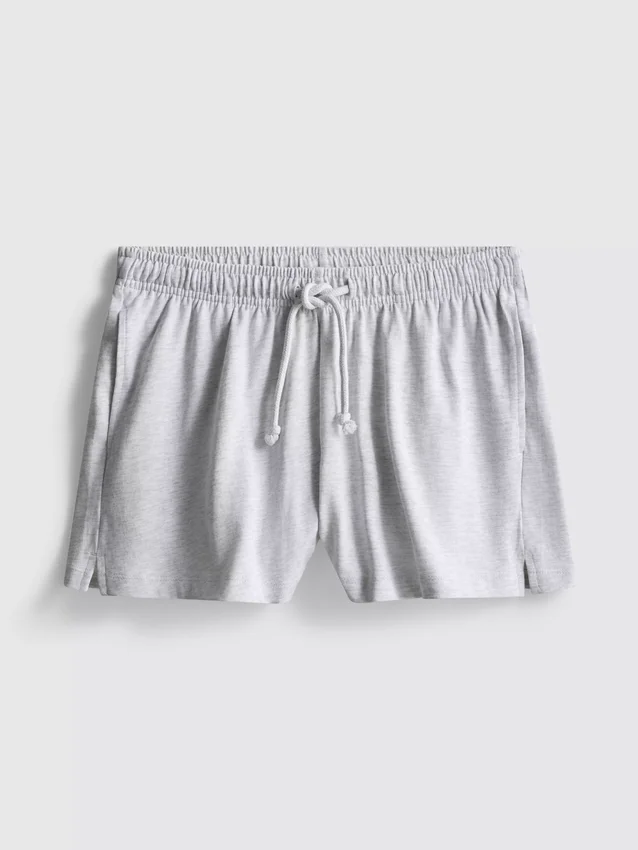 Pantalones cortos holgados de algodón con cordón