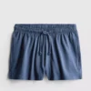Pantalones cortos holgados de algodón con cordón