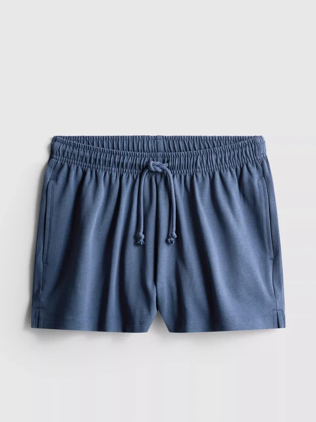 Pantalones cortos holgados de algodón con cordón