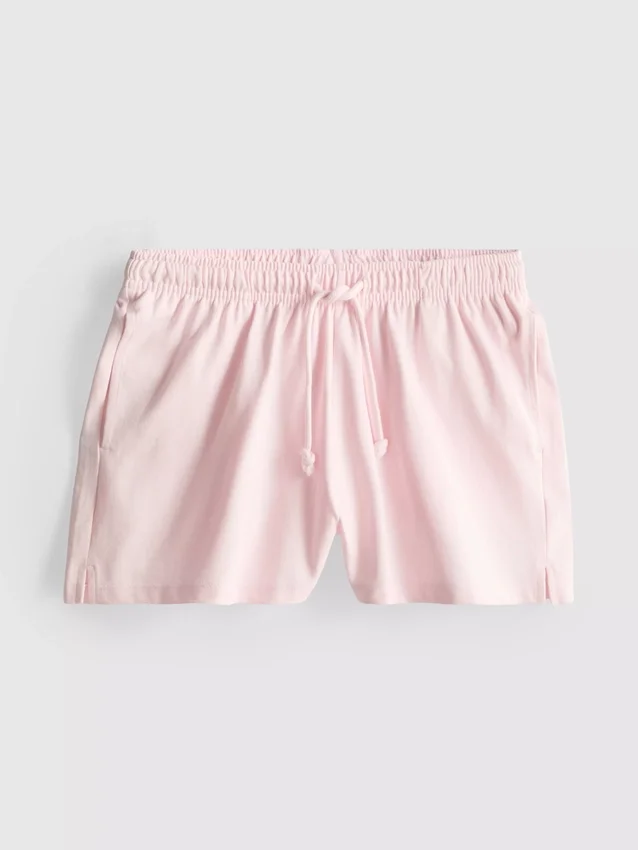 Pantalones cortos holgados de algodón con cordón