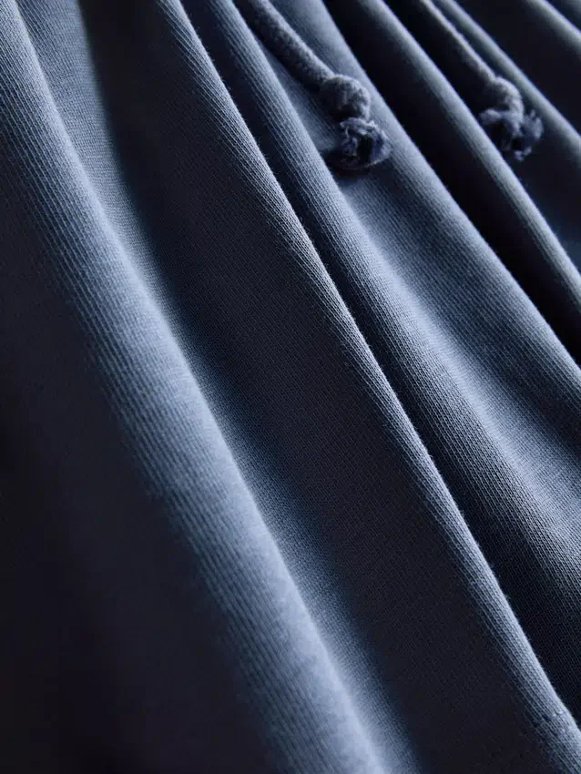 Pantalones cortos holgados de algodón con cordón