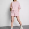 Pantalones cortos holgados de algodón para el aeropuerto