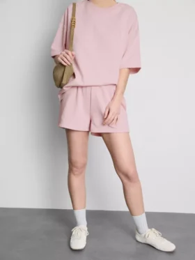 Pantalones cortos holgados de algodón para el aeropuerto
