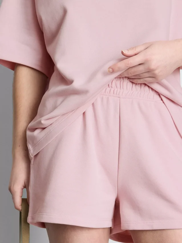 Pantalones cortos holgados de algodón para el aeropuerto