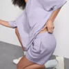 Pantalones cortos holgados de algodón para el aeropuerto