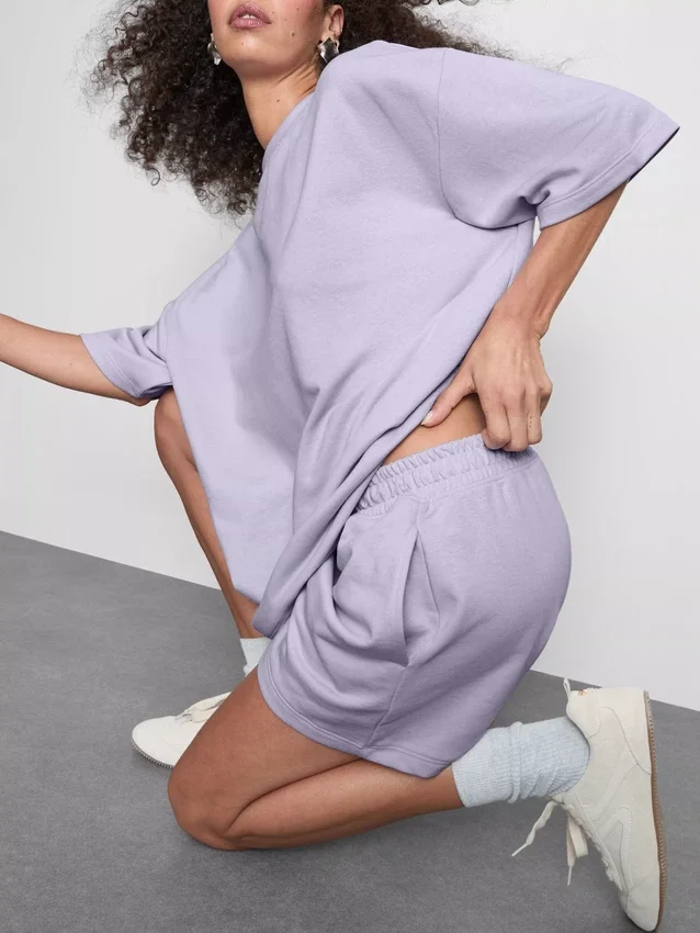 Pantalones cortos holgados de algodón para el aeropuerto
