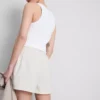 Pantalones cortos holgados de algodón para el aeropuerto