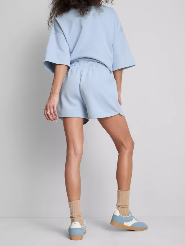 Pantalones cortos holgados de estilo neoyorquino con alto contenido de algodón