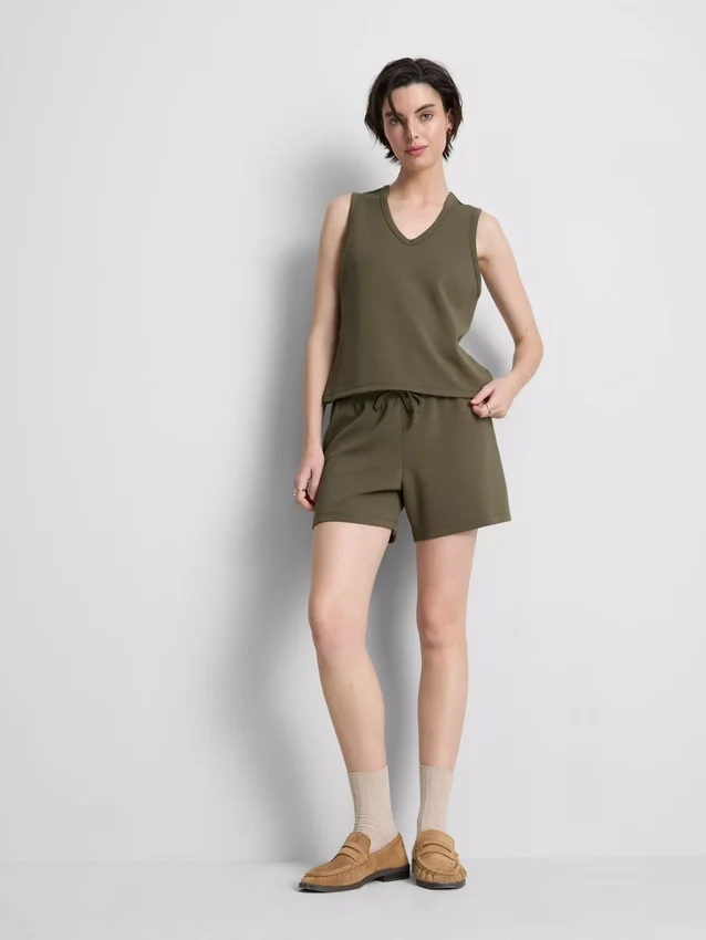 Pantalones cortos holgados de mezcla de modal