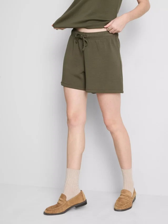 Pantalones cortos holgados de mezcla de modal