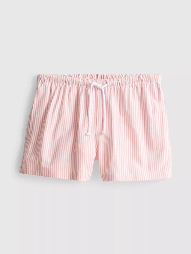 Pantalones cortos Oxford de cintura alta a rayas