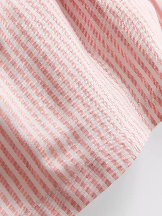 Pantalones cortos Oxford de cintura alta a rayas