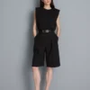 Pantalones cortos plisados