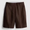 Pantalones cortos plisados de lino de The Edit