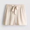 Pantalones cortos sin braguita con cinturón