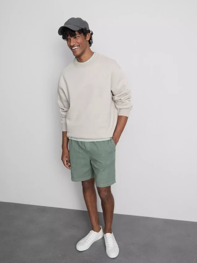 Pantalones cortos texturizados con cordón