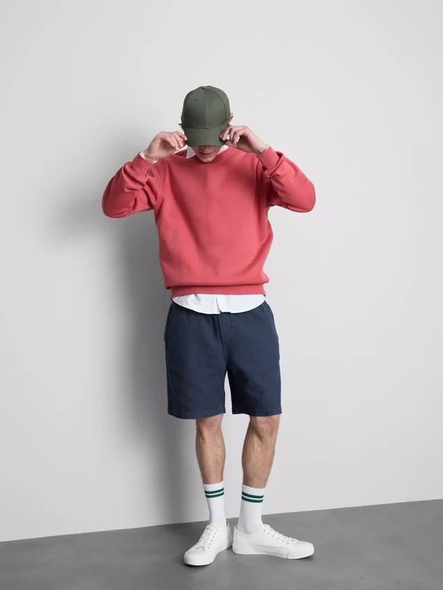 Pantalones cortos texturizados con cordón