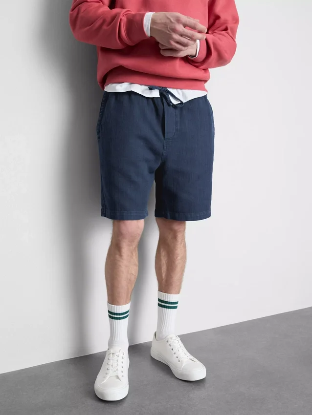 Pantalones cortos texturizados con cordón