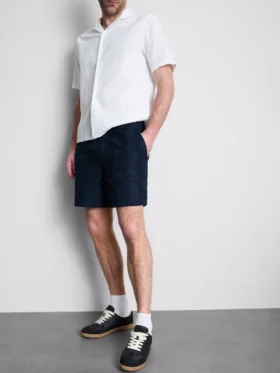 Pantalones cortos texturizados con cordón