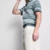 Pantalones cortos texturizados con cordón