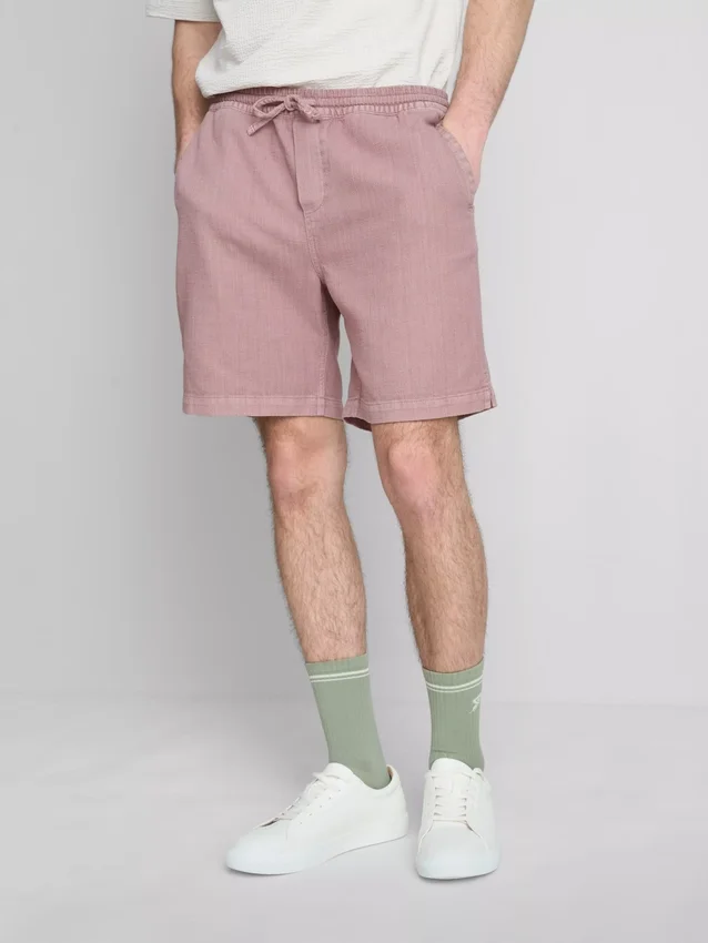 Pantalones cortos texturizados con cordón