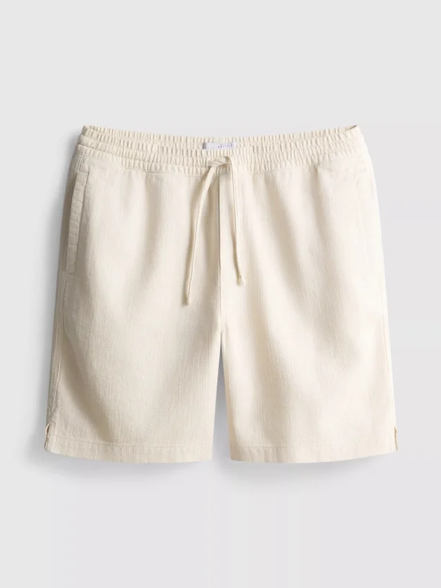 Pantalones cortos texturizados con cordón